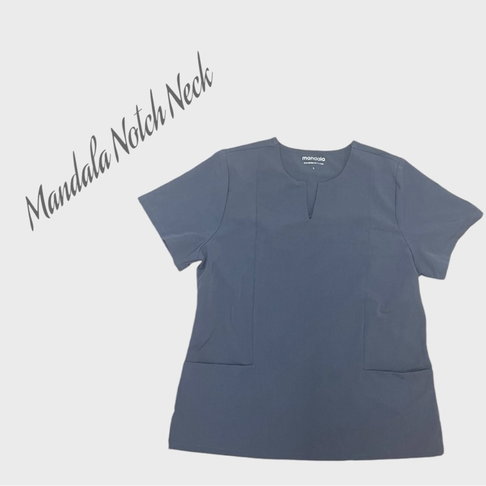 Mandala Notch Neck Scrub